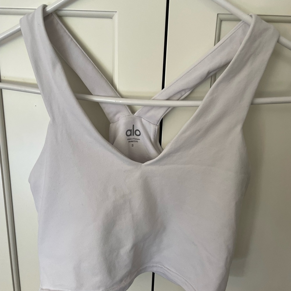 Alo Yoga White Sports Bra Size Small